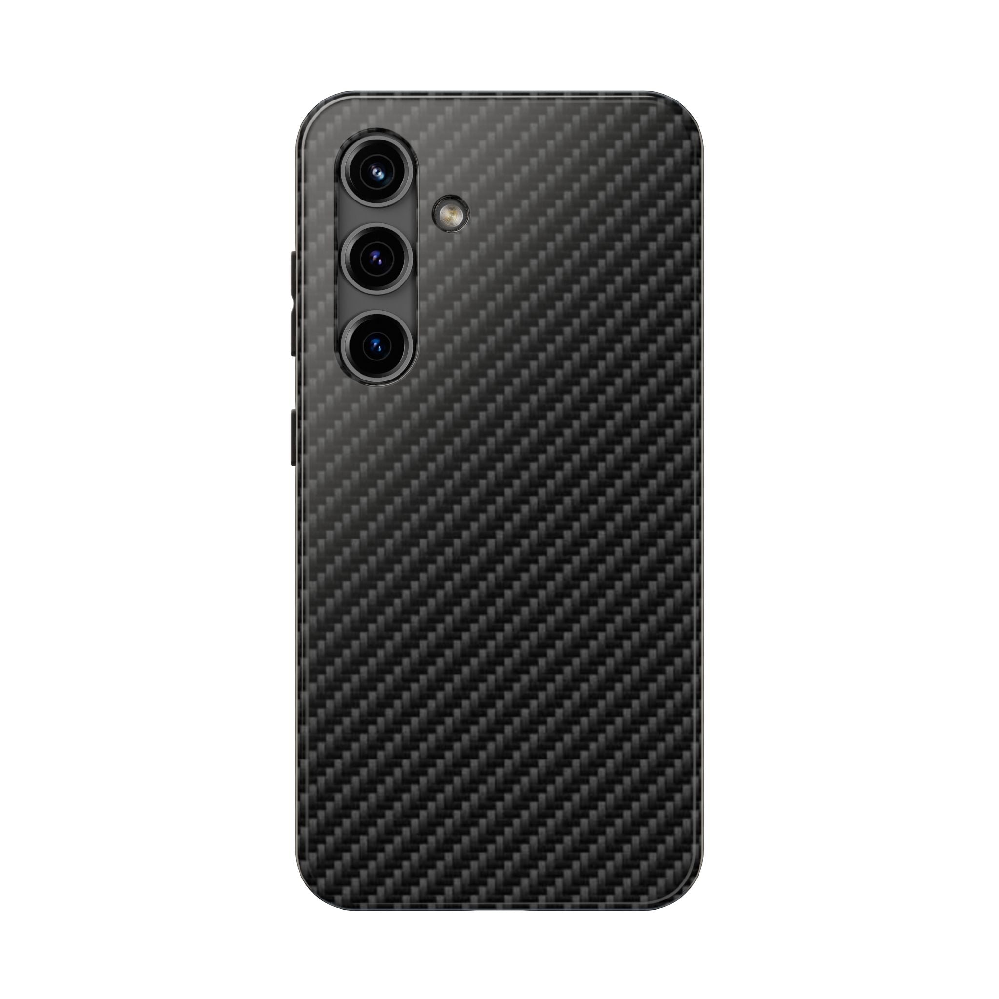 Carbon Fiber Tough Phone Case — Slim Rugged Protective Cover