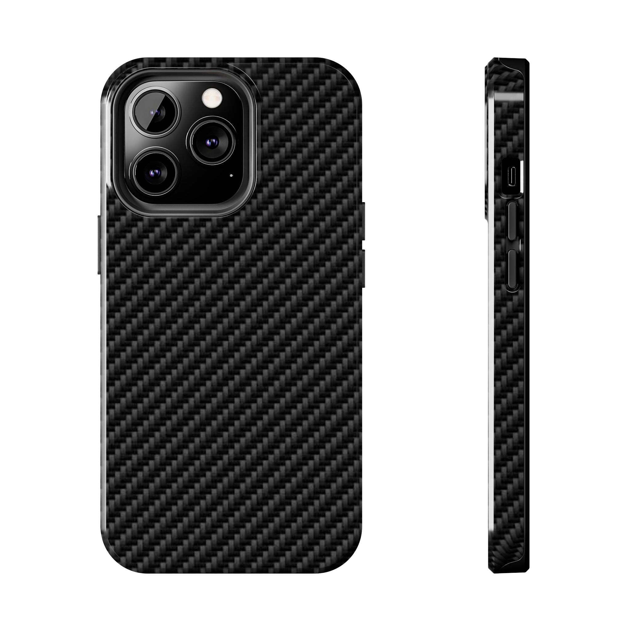 Carbon Fiber Tough Phone Case — Slim Rugged Protective Cover