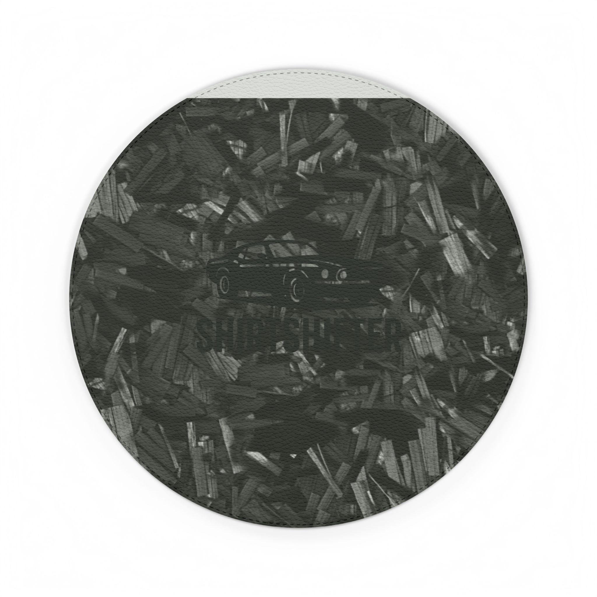 Camo Texture PU Leather Mouse Mat — Sleek Gaming & Office Desk Pad