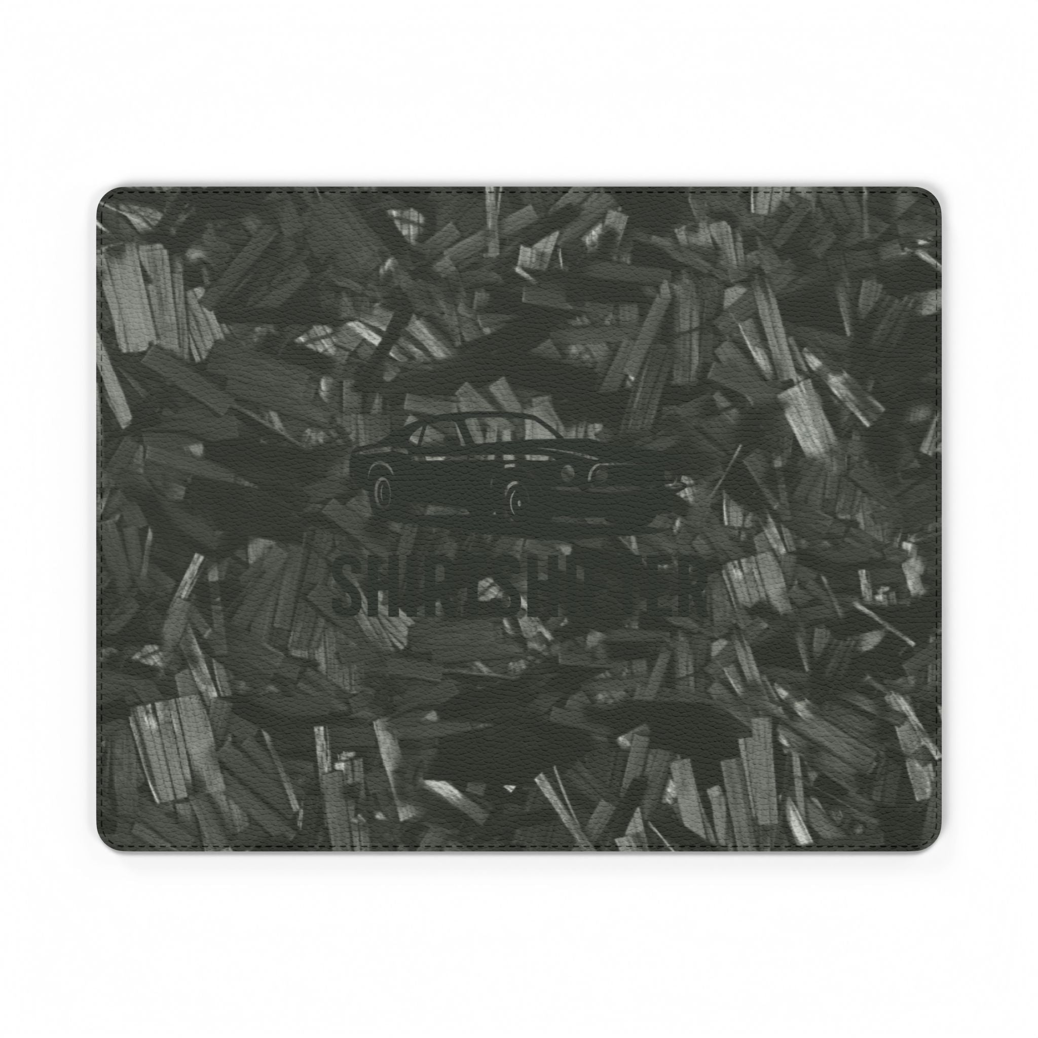 Camo Texture PU Leather Mouse Mat — Sleek Gaming & Office Desk Pad