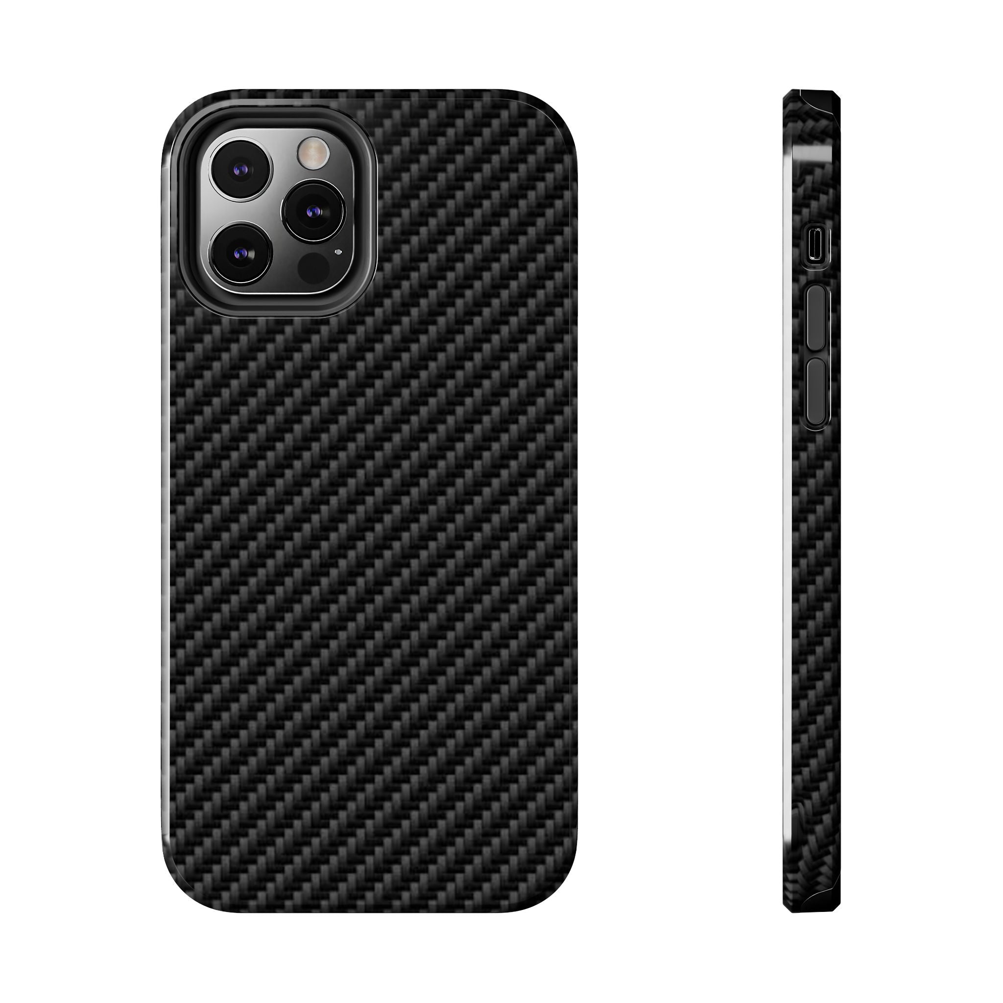 Carbon Fiber Tough Phone Case — Slim Rugged Protective Cover