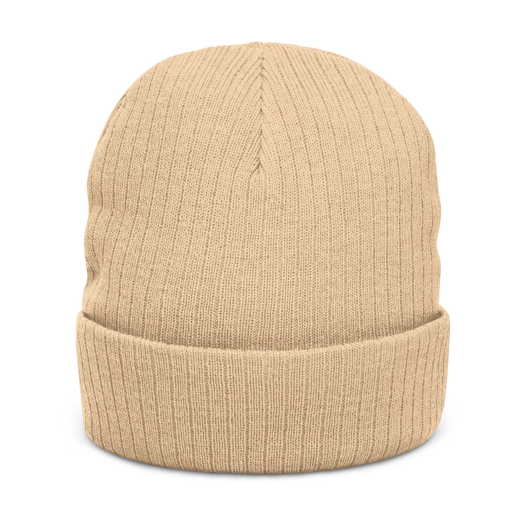 Ribbed Knit Beanie (Embroidery)
