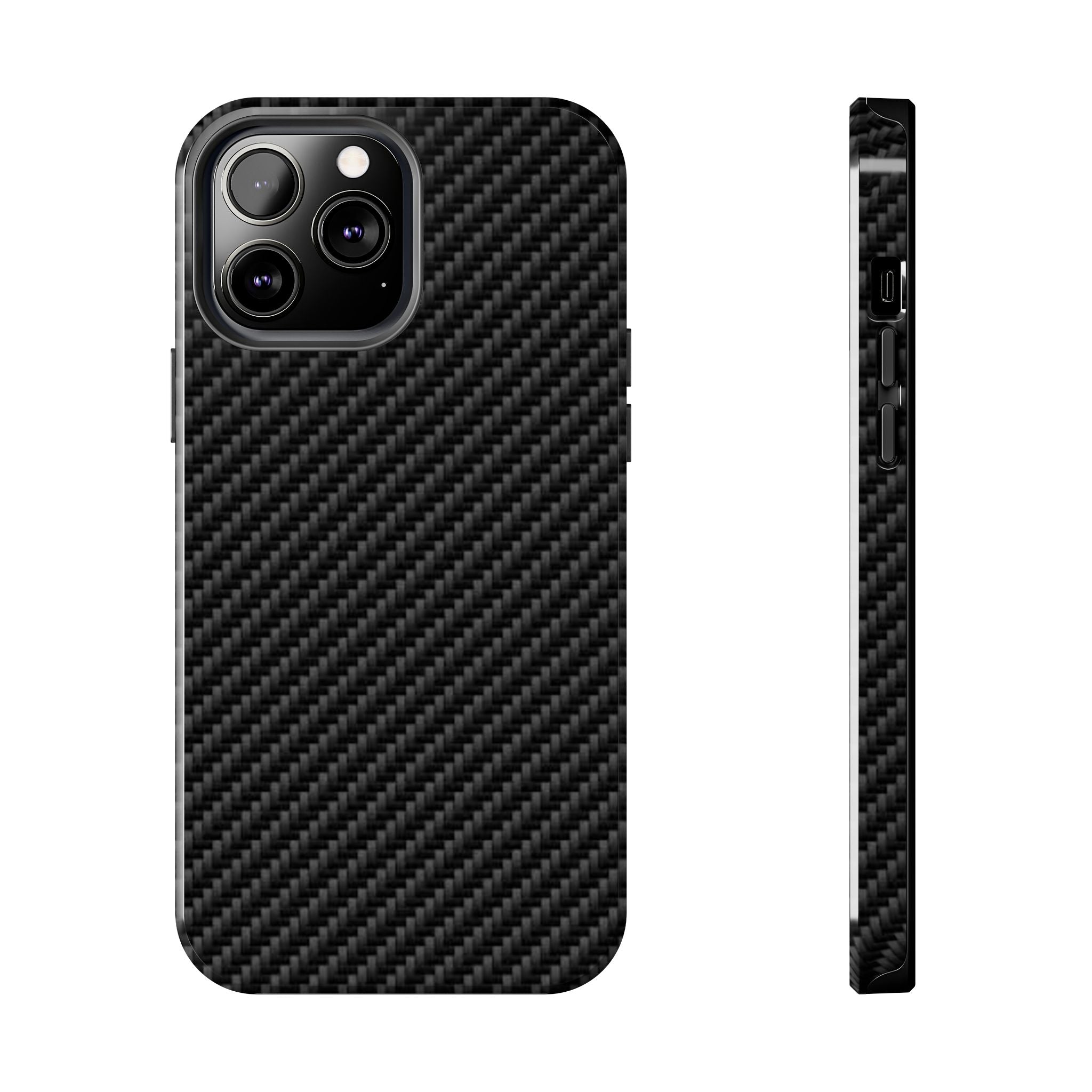 Carbon Fiber Tough Phone Case — Slim Rugged Protective Cover